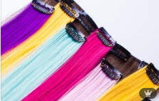 rainbow colored hair clip-ns